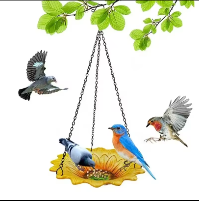 Mangeoire à oiseaux décorative pour le jardin