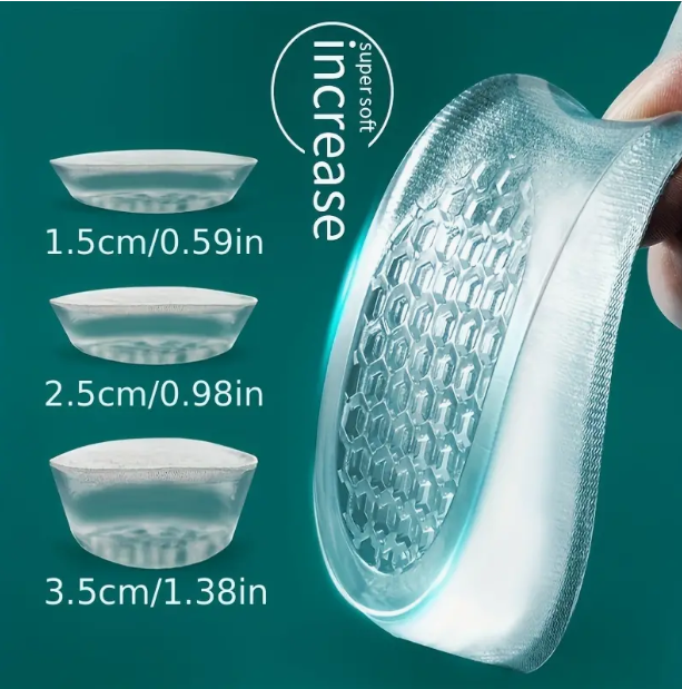 Semelle En Gel De Silicone Pour Augmenter La Hauteur De 1,5 À 3,5 Cm